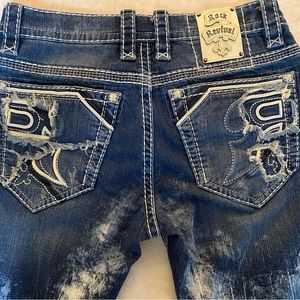 ROCK REVIVAL JEANS 34x31 STRAIGHT